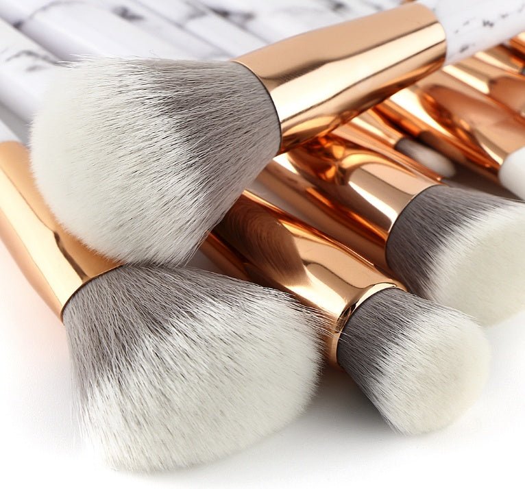 11 sets of marble makeup brush with makeup brush beauty makeup kit 11 makeup brush sets - Organizer