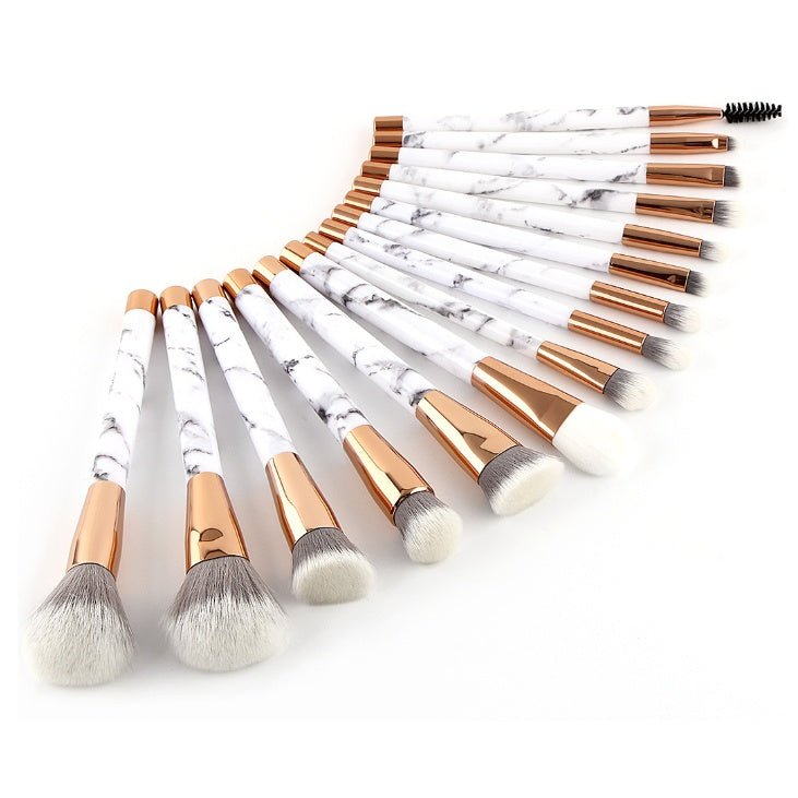 11 sets of marble makeup brush with makeup brush beauty makeup kit 11 makeup brush sets - Organizer