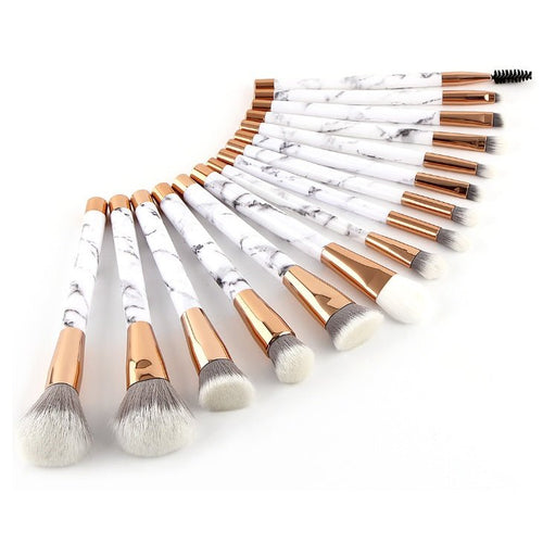 11 sets of marble makeup brush with makeup brush beauty makeup kit 11 makeup brush sets - Organizer