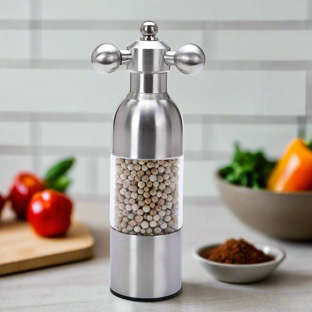 Pepper Mill Gadgets Pepper and Salt Grinder Grinding 4 Color Garlic Grinding Spice Grinder Kitchen Creative Tools BBQ Accessory