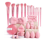 40pcs Beauty Tools Major Combination Suit Face Wash Makeup Full Set - Organizer
