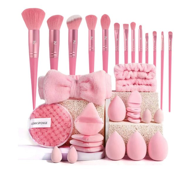 40pcs Beauty Tools Major Combination Suit Face Wash Makeup Full Set - Organizer