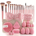 40pcs Beauty Tools Major Combination Suit Face Wash Makeup Full Set - Organizer