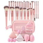 40pcs Beauty Tools Major Combination Suit Face Wash Makeup Full Set - Organizer