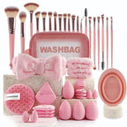 40pcs Beauty Tools Major Combination Suit Face Wash Makeup Full Set - Organizer