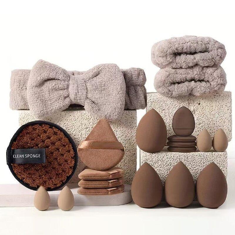 40pcs Beauty Tools Major Combination Suit Face Wash Makeup Full Set - Organizer