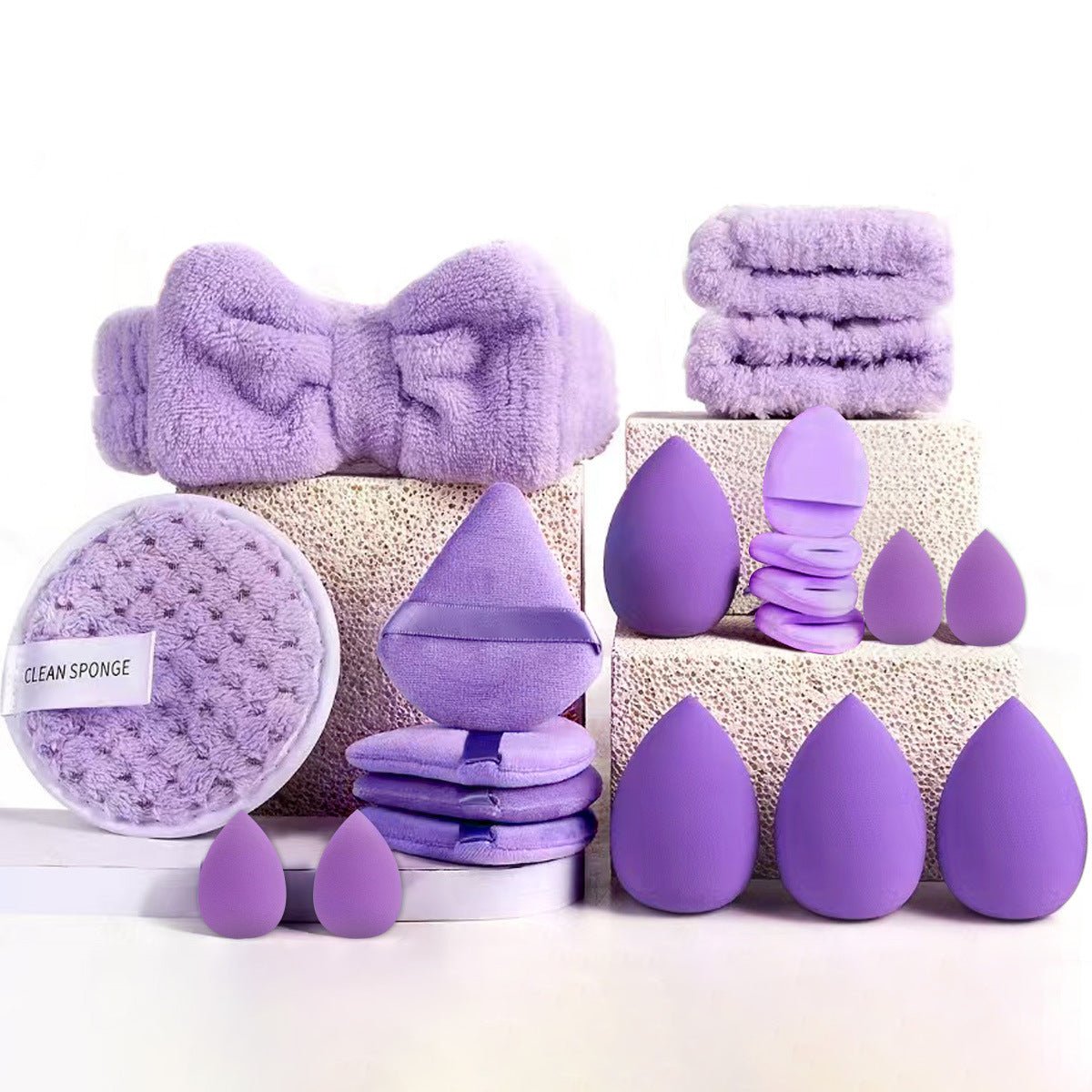 40pcs Beauty Tools Major Combination Suit Face Wash Makeup Full Set - Organizer