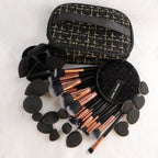47 Sets Of Beauty Tools Combination Cosmetic Bag Makeup Brush Suit - Organizer
