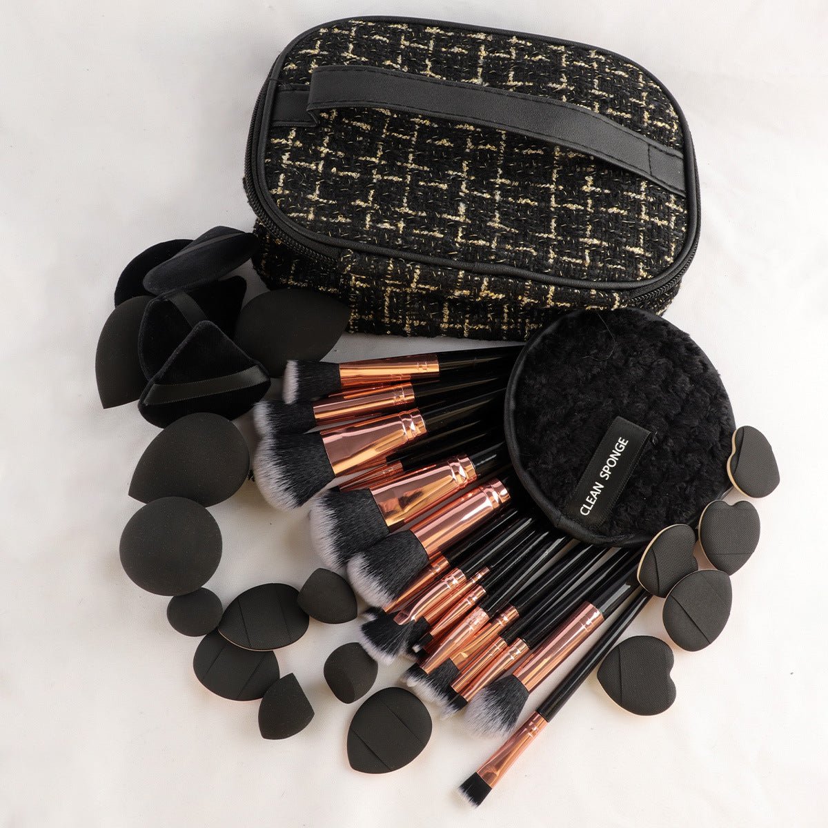 47 Sets Of Beauty Tools Combination Cosmetic Bag Makeup Brush Suit - Organizer